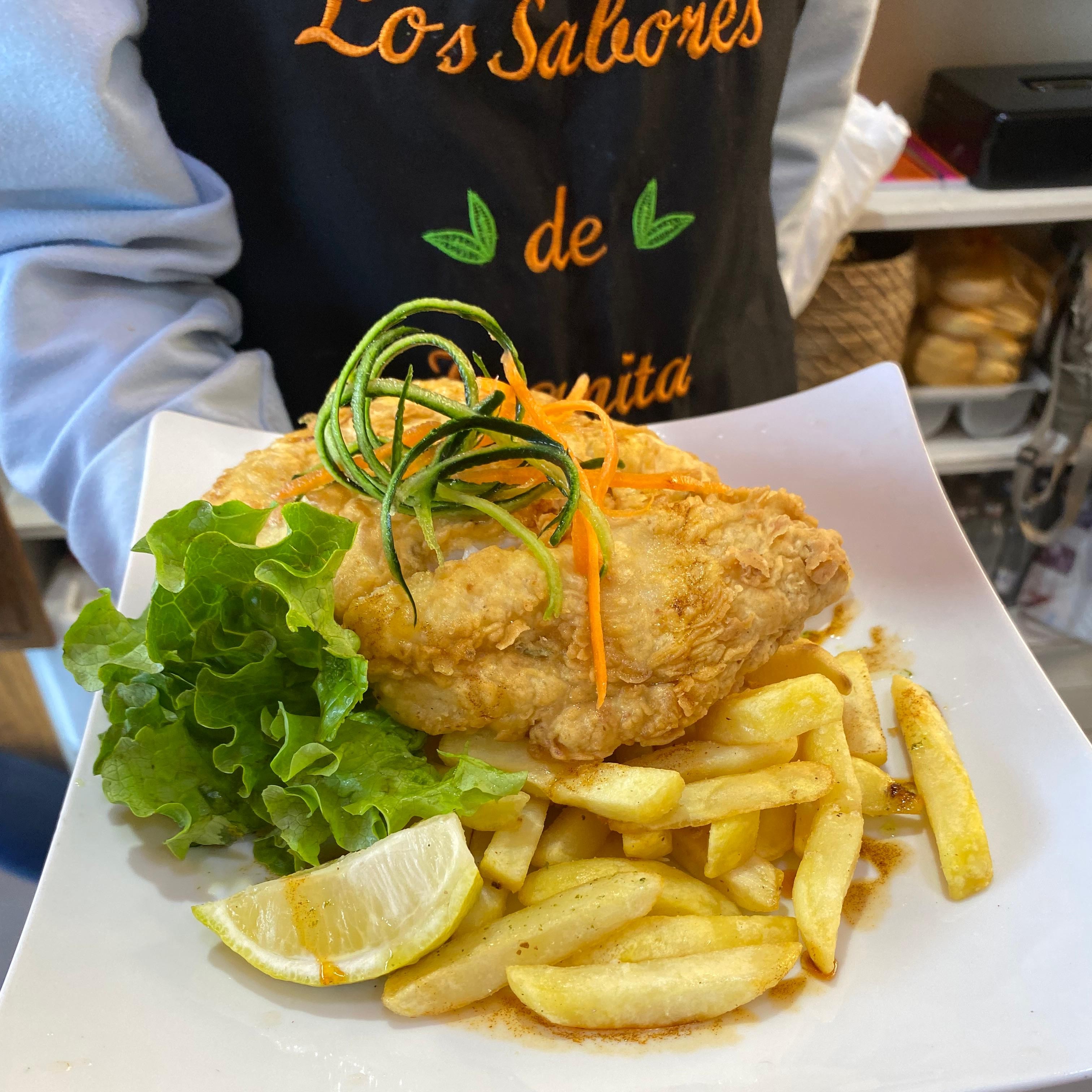 Foto de una Merluza Frita crujiente